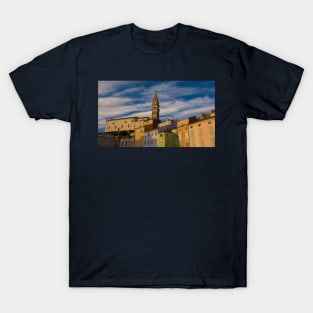 Buildings in Tartini Square in Piran T-Shirt